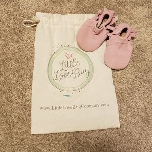 Little love bug pink baby moccasin size 3